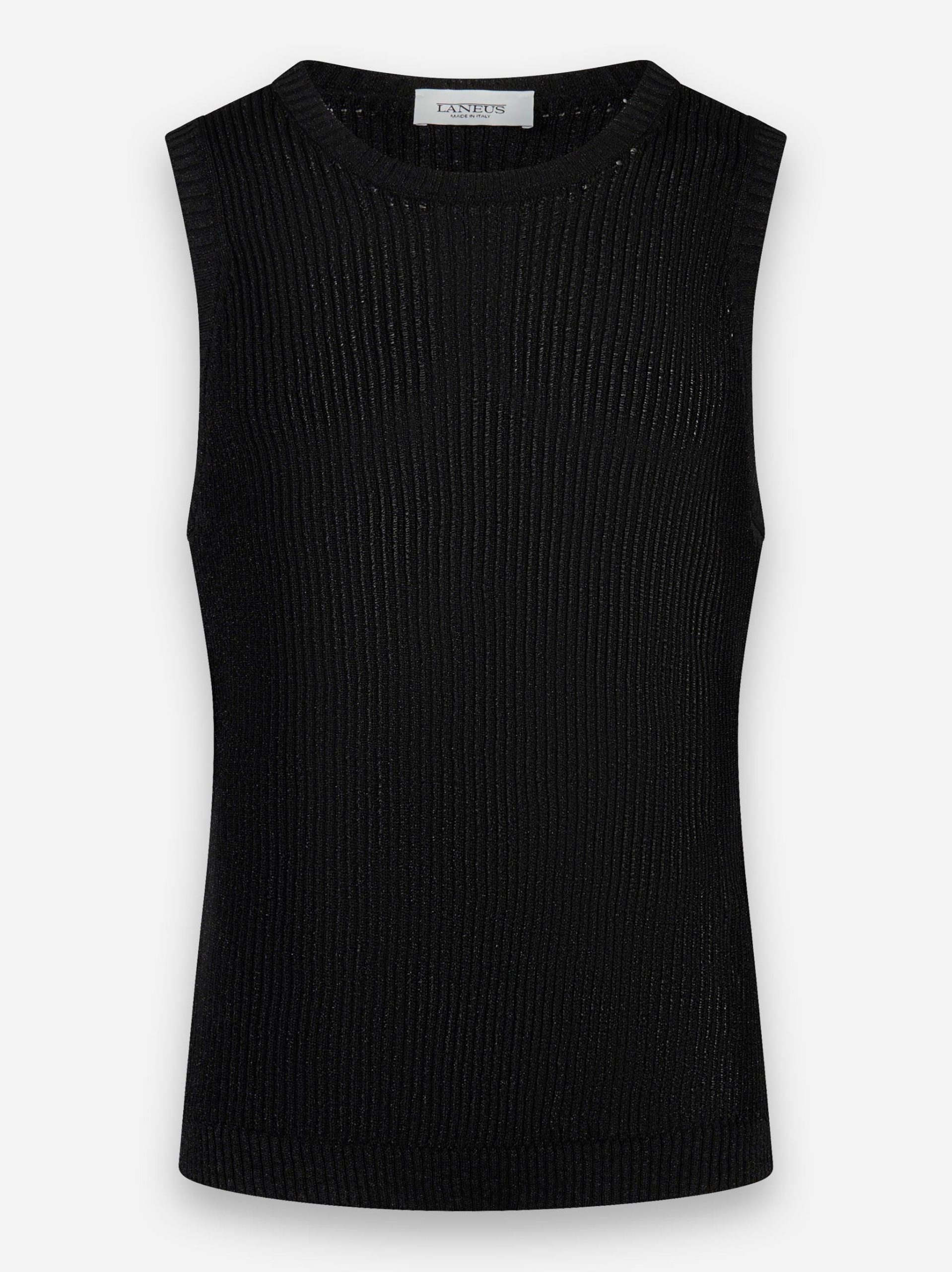 Gilet in viscosa Nero