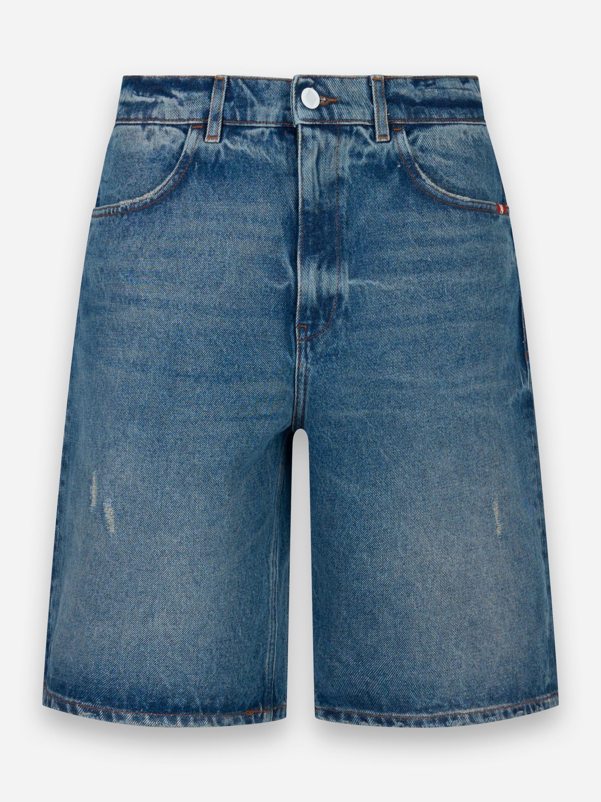 Shorts in denim loose fit Blu