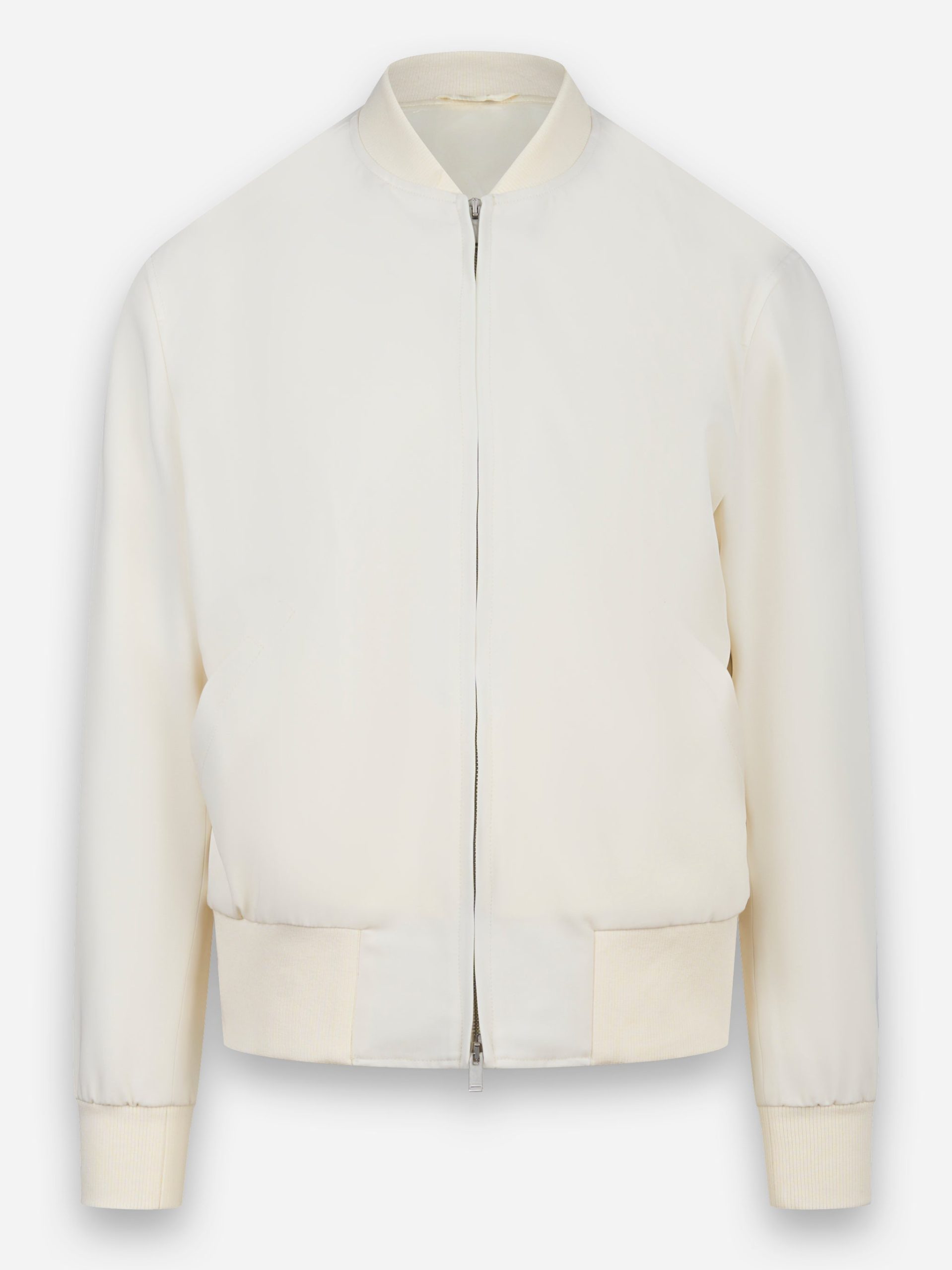 Bomber in lana Bianco