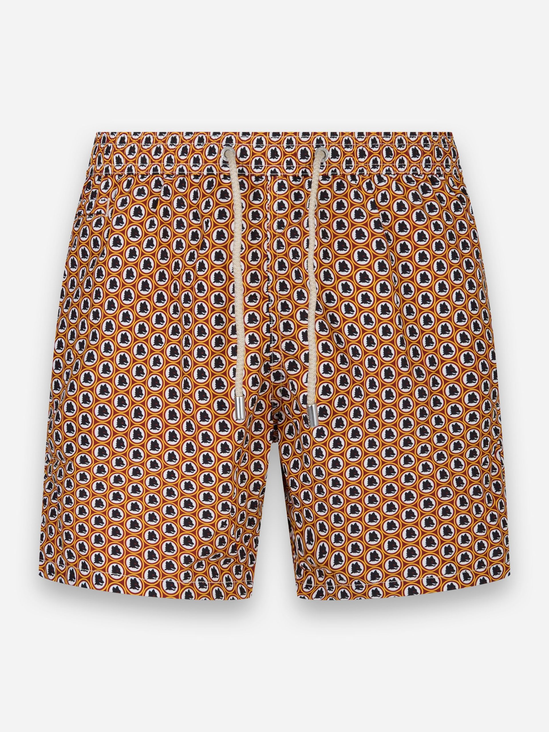 Costume da bagno in tessuto leggero Lighting Micro Fantasia con stampa Roma Arancione