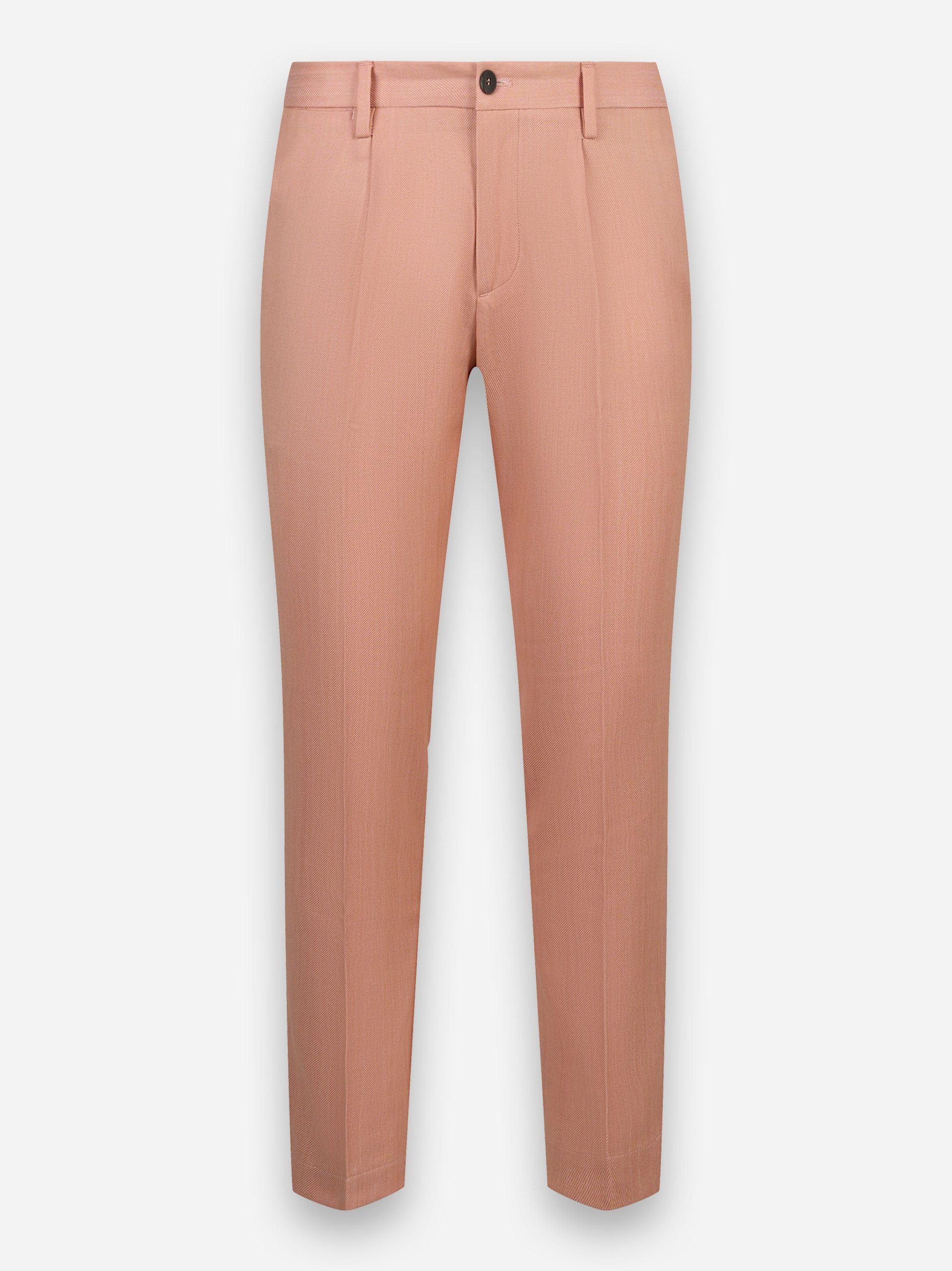 Pantalone con elastico in vita in lino Arancione