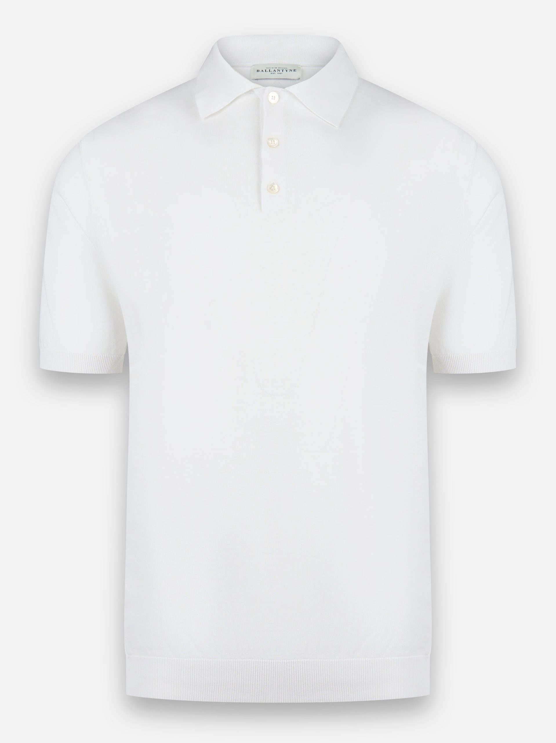 Polo manica corta in cotone Bianco