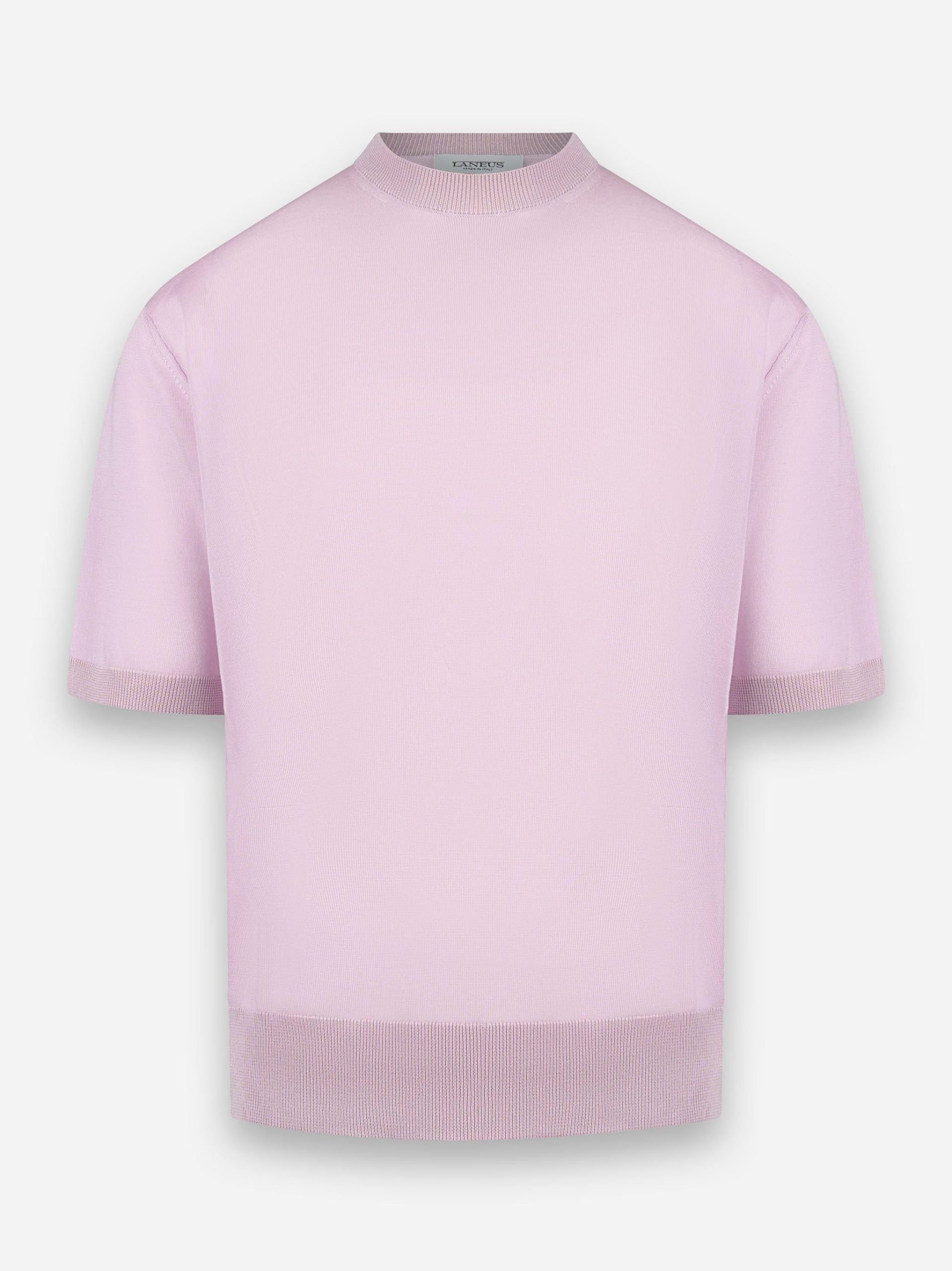 T-shirt manica corta in viscosa Rosa