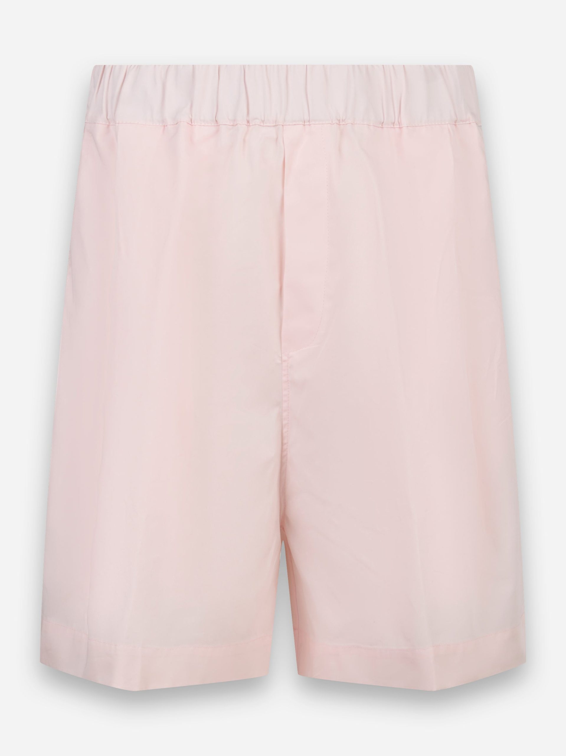 Shorts loose in popeline di cotone Rosa