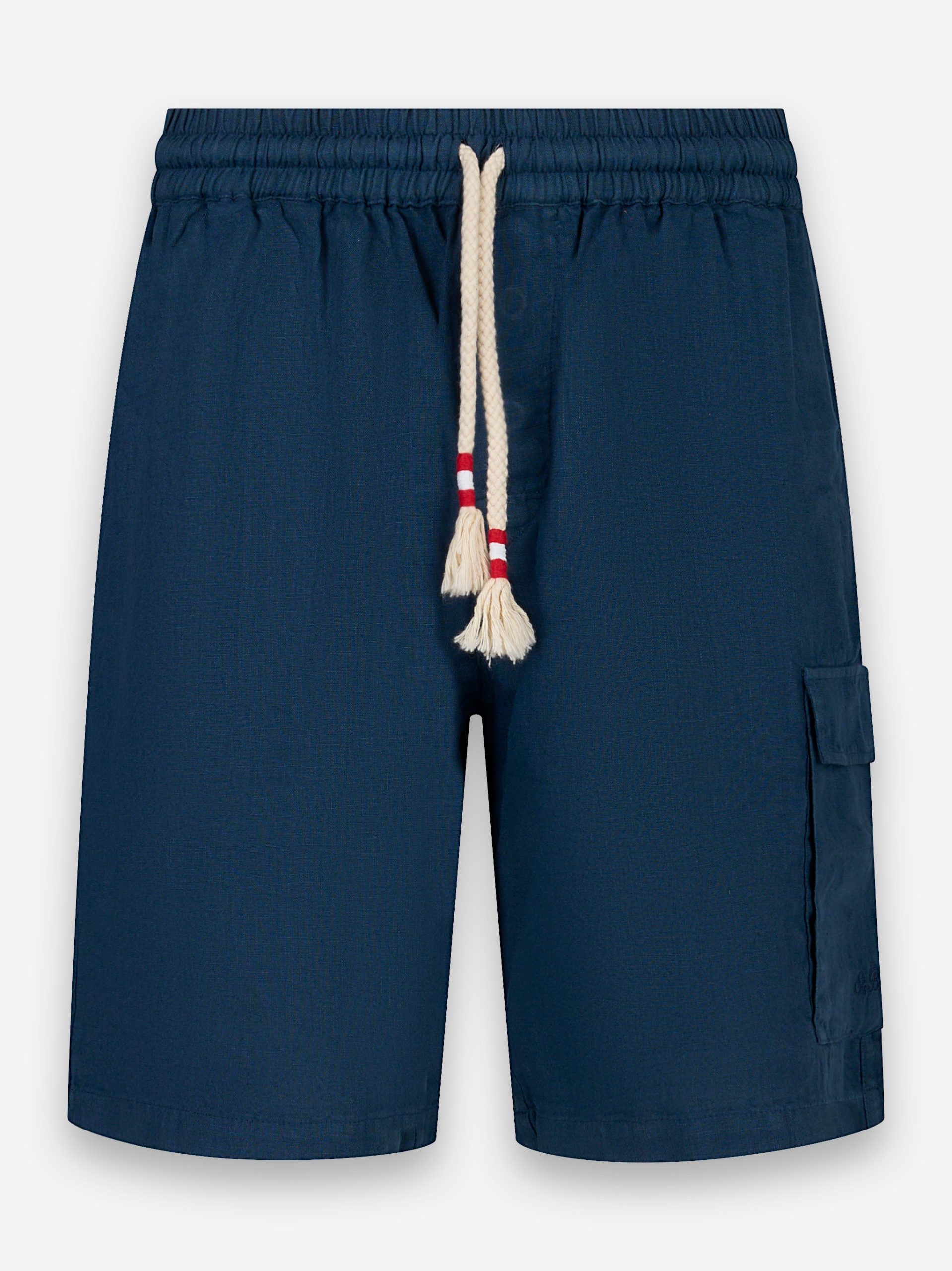 Shorts Marseille in lino Blu