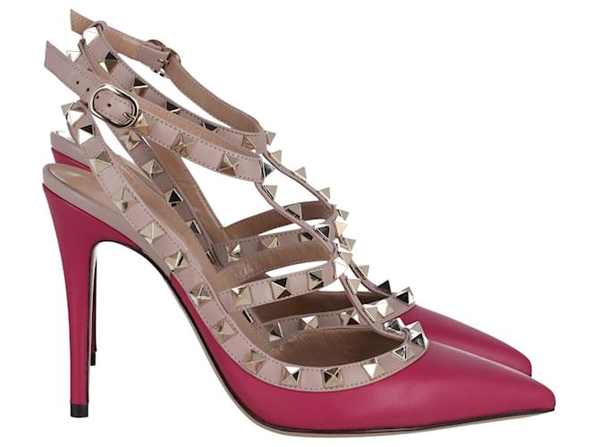 Valentino Garavani Sandali Valentino Rockstud in Pelle Rosa