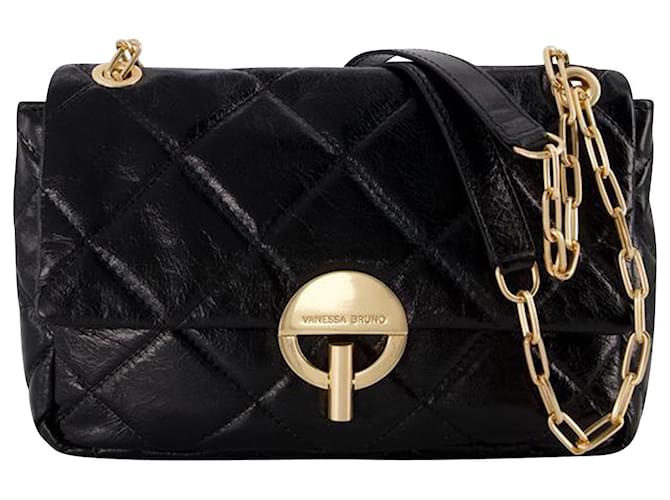 Borsa Moon Mm - Vanessa Bruno - Pelle - Nera Nero