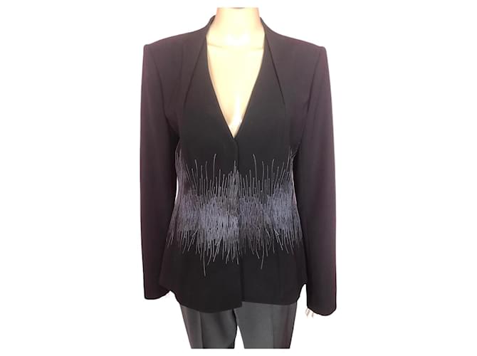 Thierry Mugler MUGLER Giacche T.fr 42 SINTETICO Nero