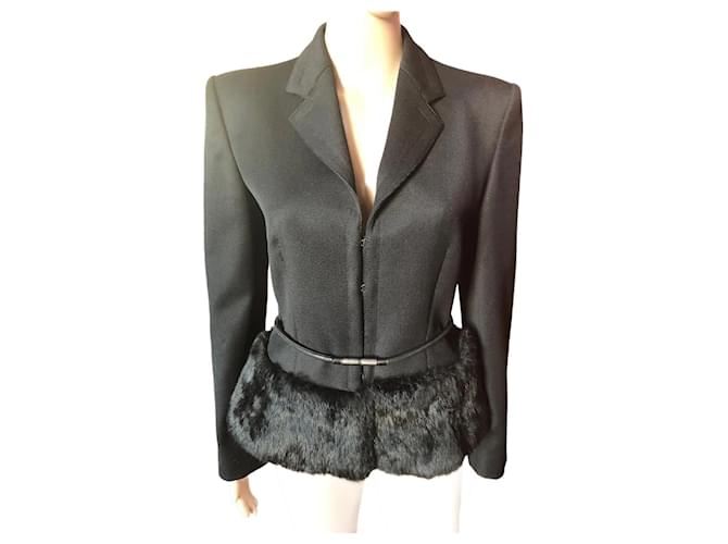 GIORGIO ARMANI Giacche T.fr 38 WOOL Nero