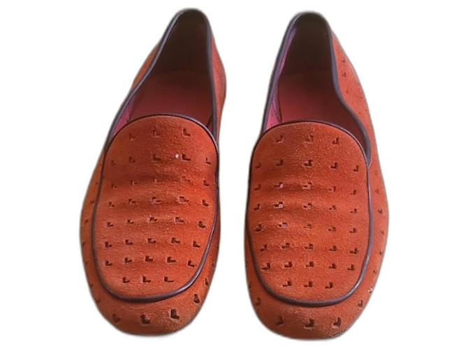 Loewe Mocassini traforati rossi Rosso