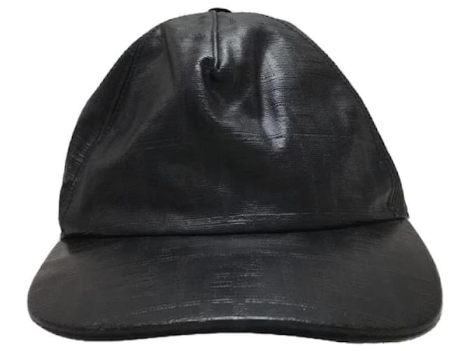 **Berretto Fendi in pelle marrone