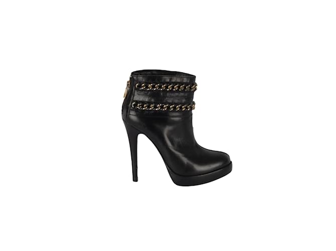 Stivaletti Tory Burch con dettagli in catena Nero