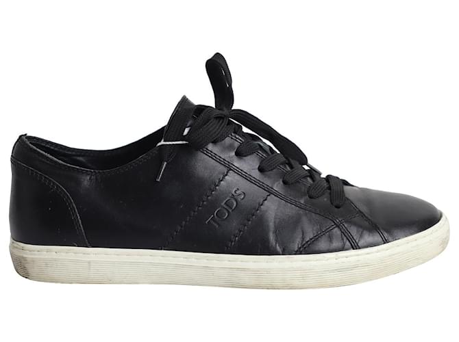 Sneakers basse Tod's in pelle nera Nero