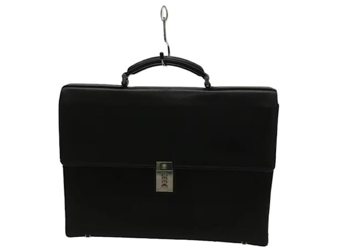 **Gianni Versace Cartella in pelle nera Nero