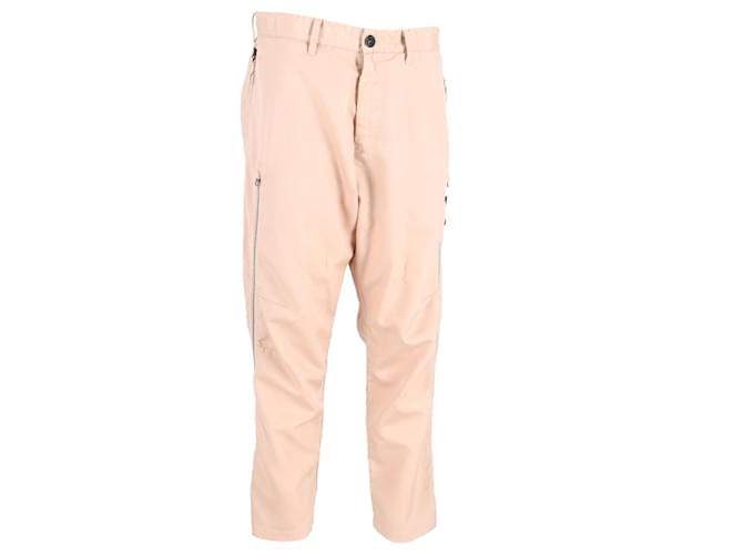 Stone Island ISOLA DI PIETRA 30402 Pantaloni chino ventilati in poliestere rosa pastello