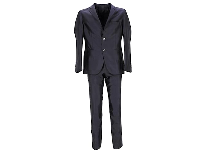 Abito Sartoriale Boss Hugo Boss in Poliestere Blu Navy
