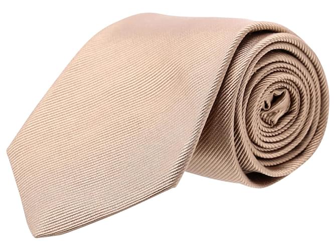 Cravatta Oscar de la Renta in Seta Beige