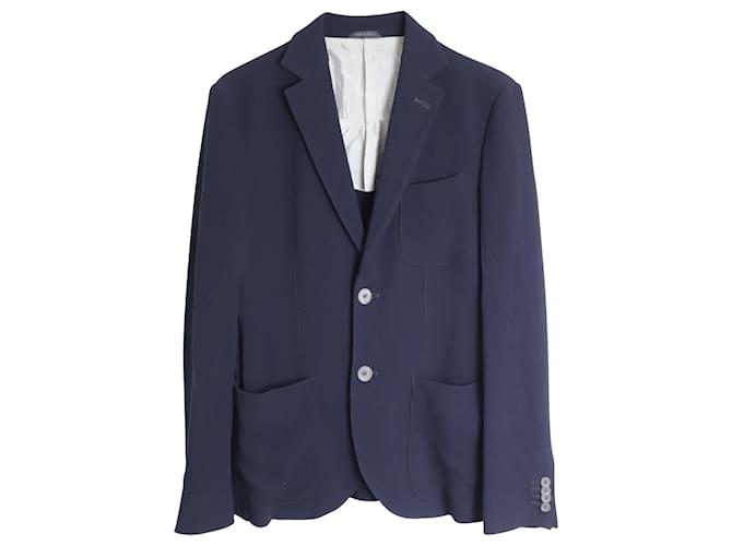 Blazer Giorgio Armani Tokyo Monopetto in Lana Navy Blu navy