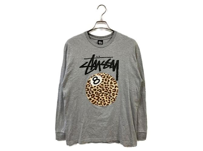 Autre Marque ****Felpa a maniche lunghe grigia STUSSY Grigio