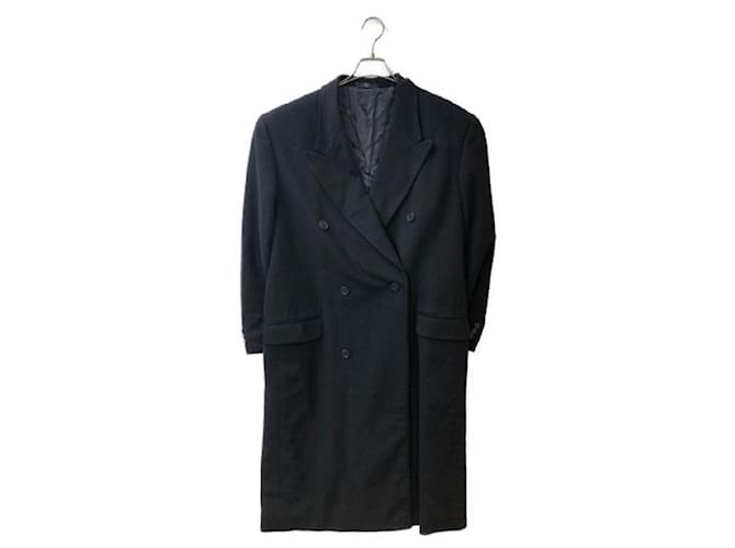 ****VALENTINO GARAVANI Cappotto lungo petto foderato in cashmere Nero