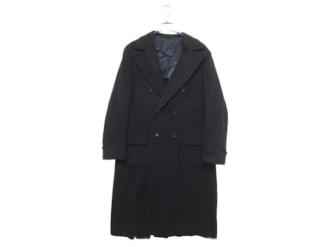***Brilla per il gusto CAPPOTTO PETTO IN TESSUTO LORO PIANA CASHMERE foderato Blu navy