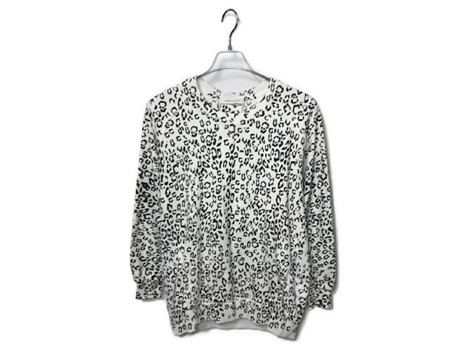 ****Felpa con stampa leopardata BALMAIN Nero Bianco