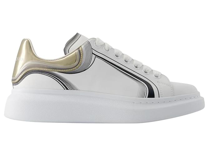 Sneakers Oversize - Alexander Mcqueen - Pelle - Bianco/vaniglia