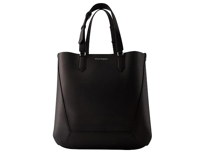 Borsa shopper media The Edge - Alexander Mcqueen - Pelle - Nera Nero