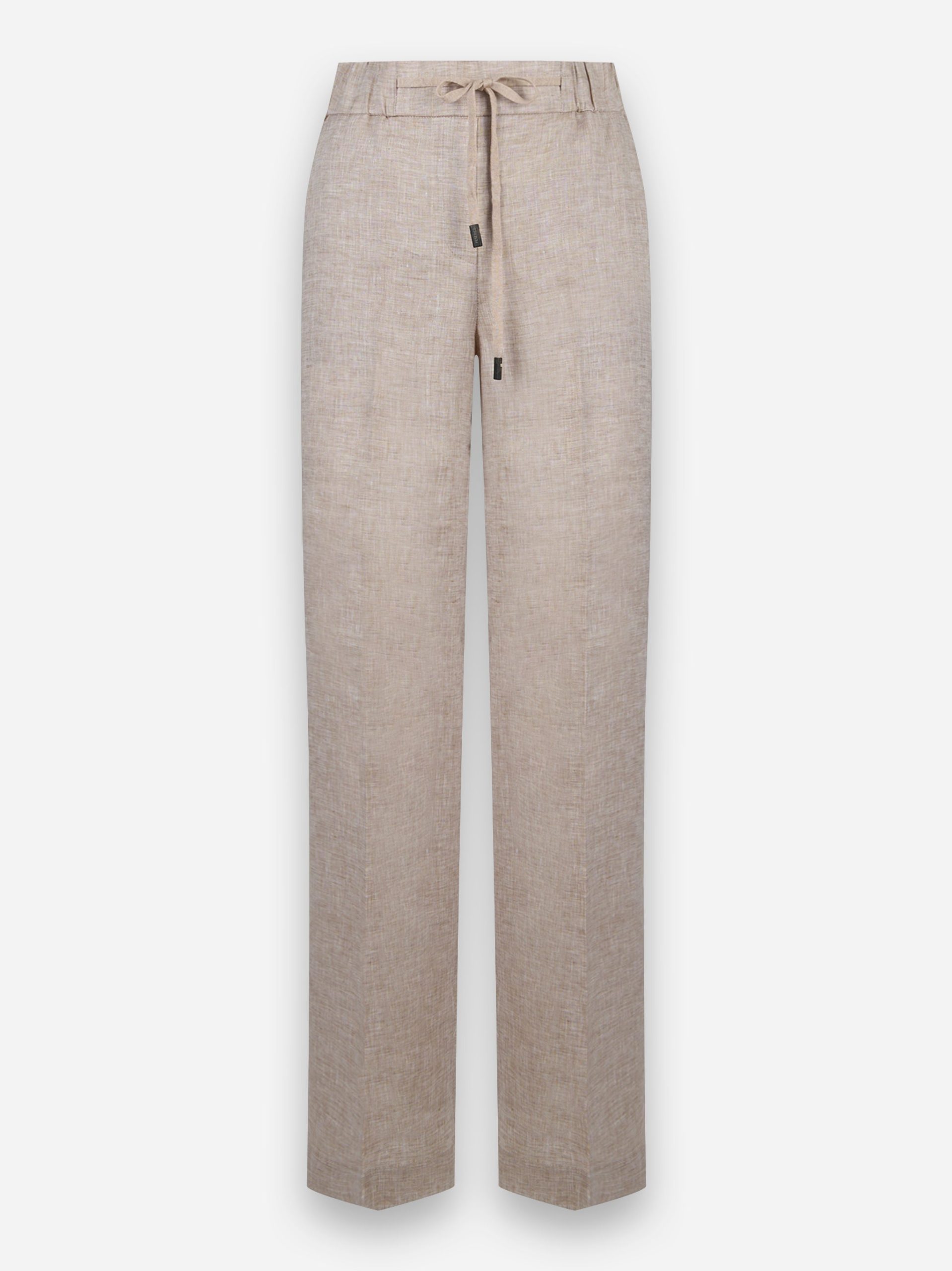 Pantalone in tela leggera di puro lino Beige