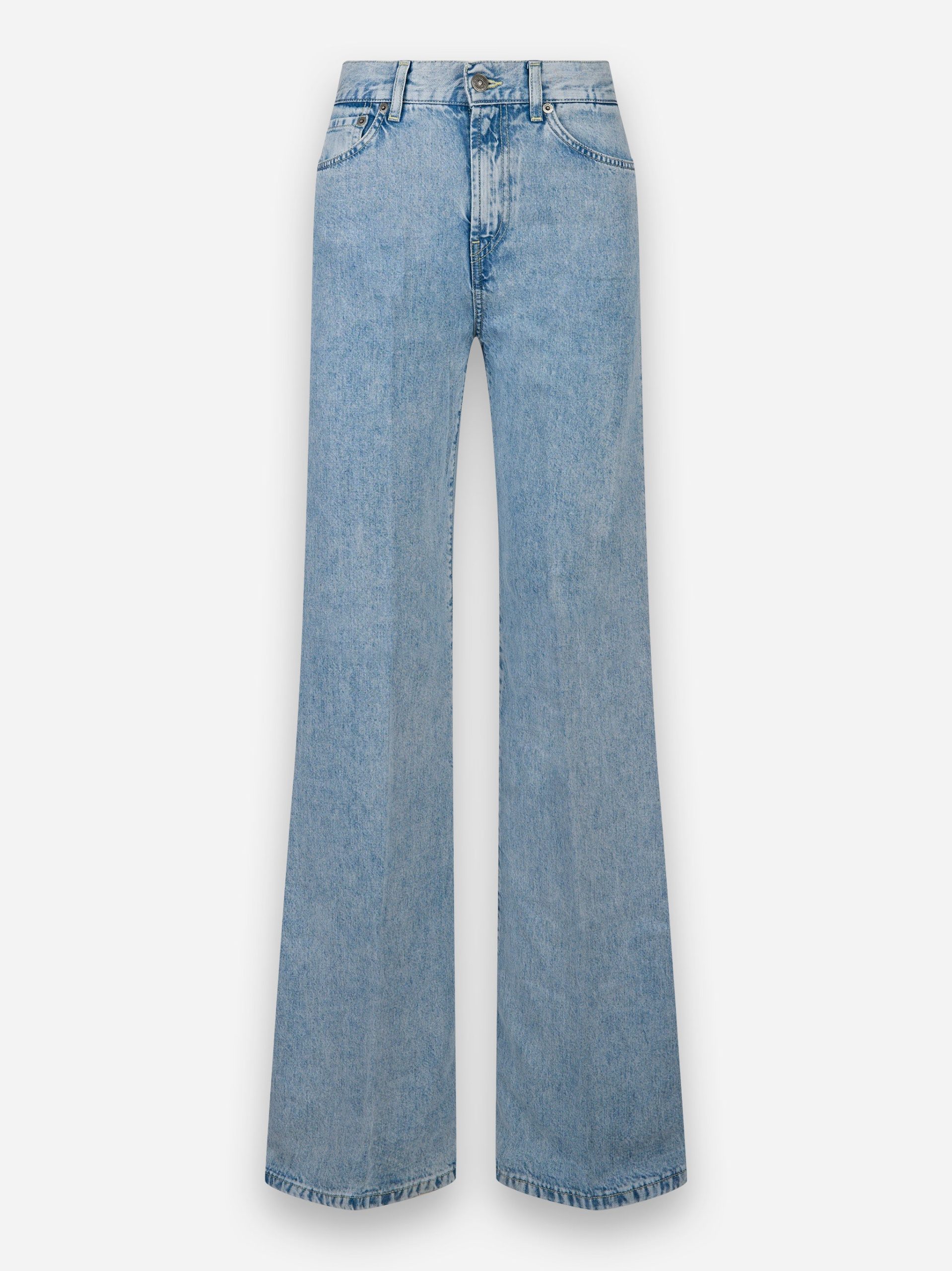 Jeans Gamba ampia con taglio flare Amber Blu