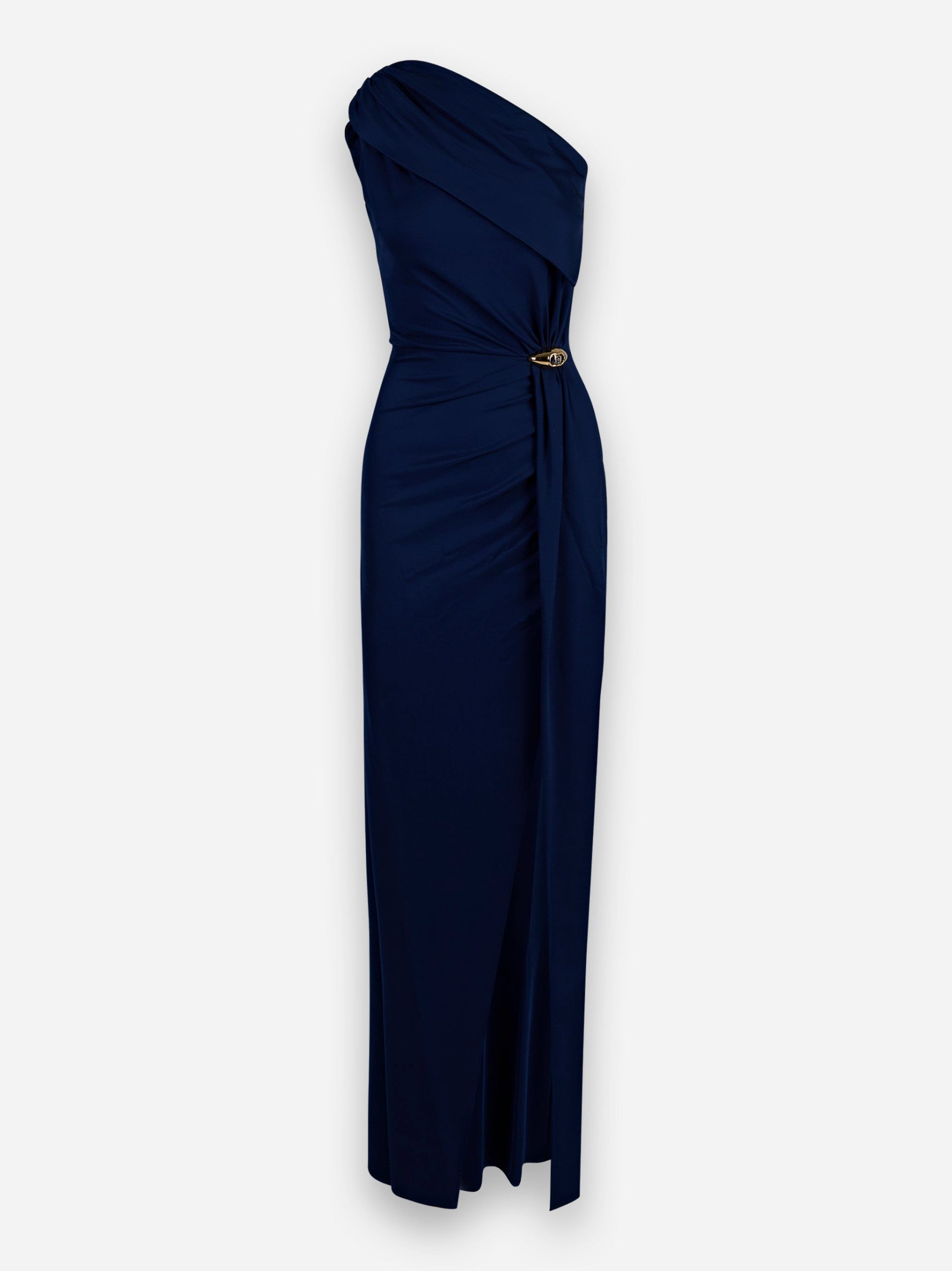 Abito Red Carpet asimmetrico in jersey Blu