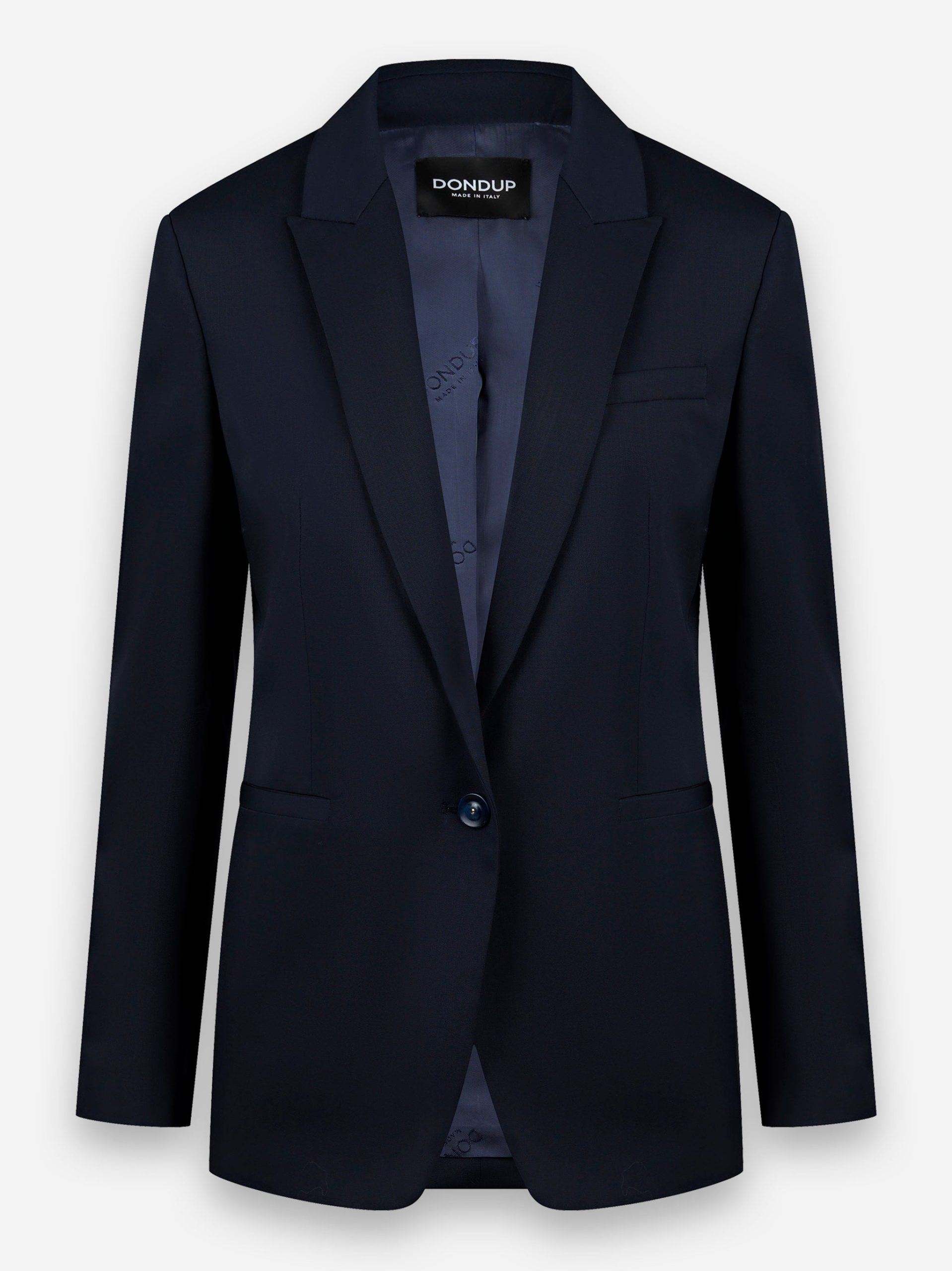 Blazer monopetto con chiusura a un bottone Blu