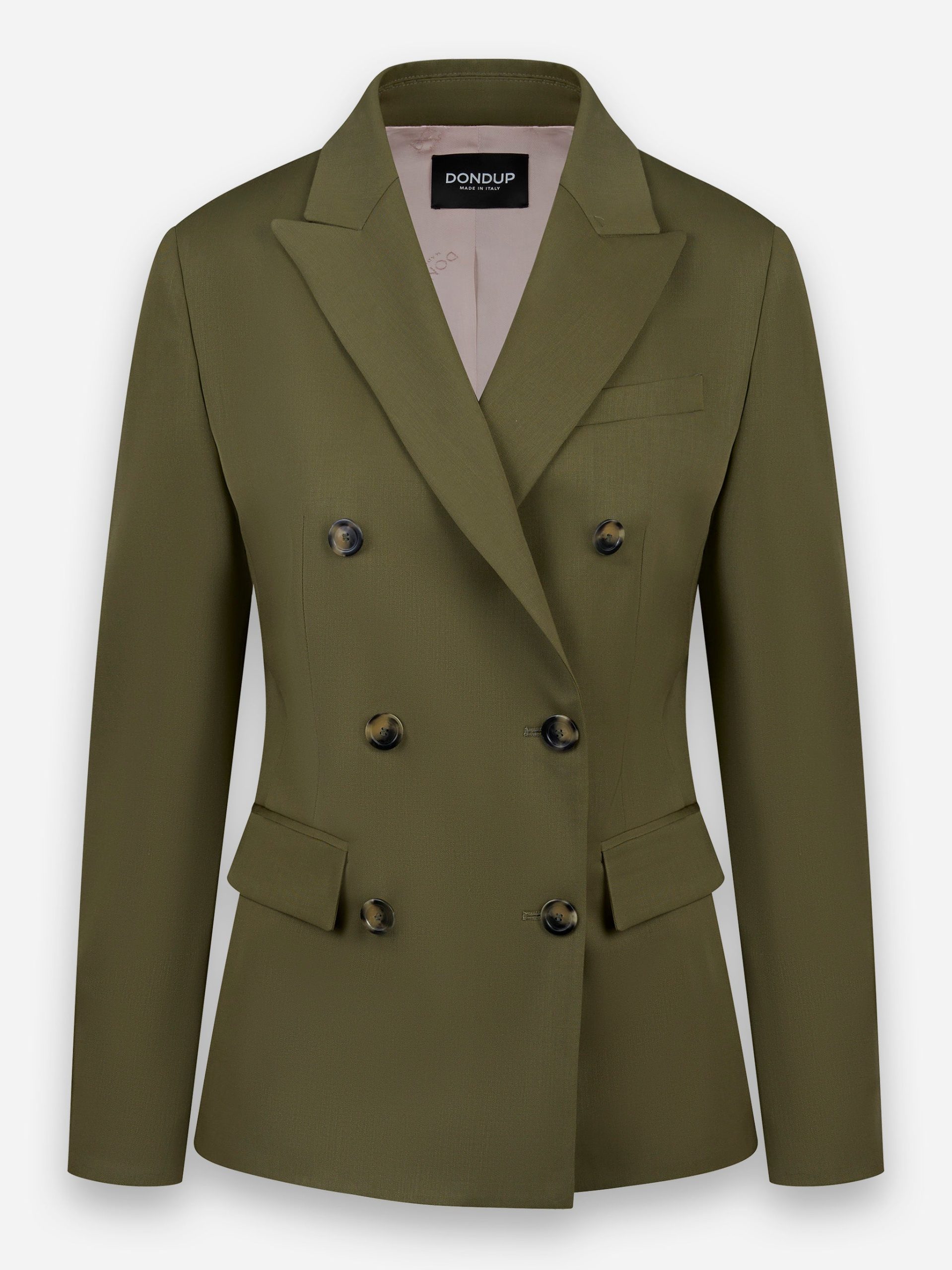 Blazer doppiopetto con chiusura a sei bottoni Verde