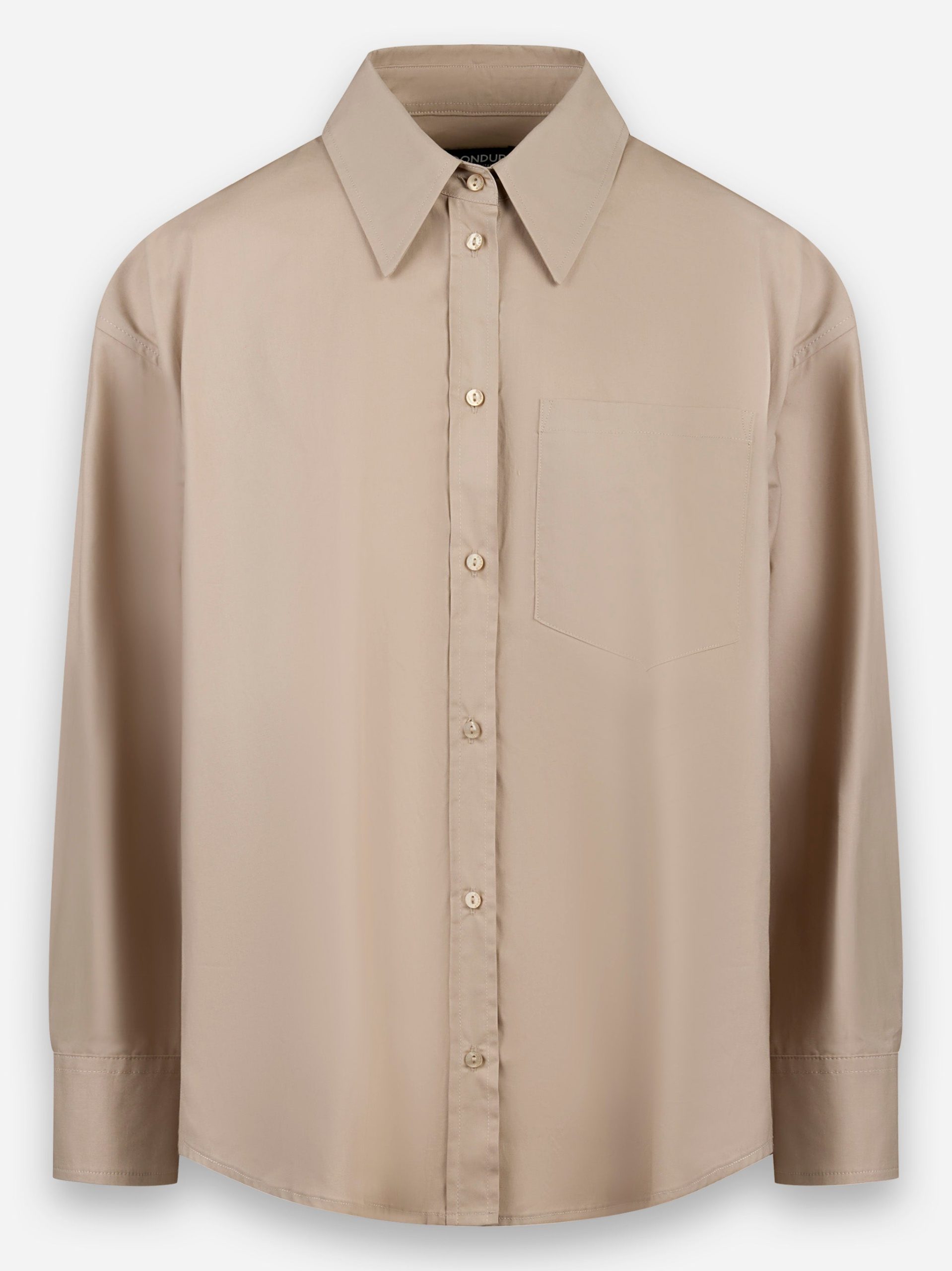 Camicia con dettaglio traforato decorativo sulla parte posteriore Beige