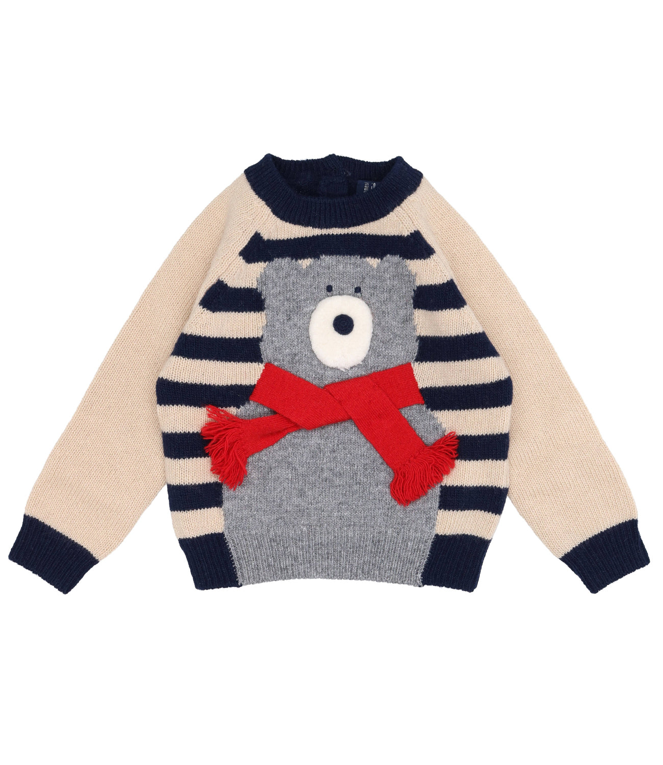 Maglia Betulla e Blu Navy