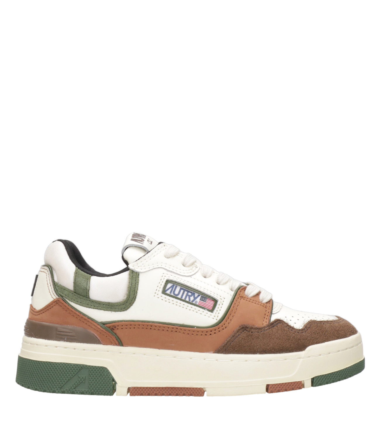 Autry | Sneakers CLC Low Woman Ebony e Verde militare