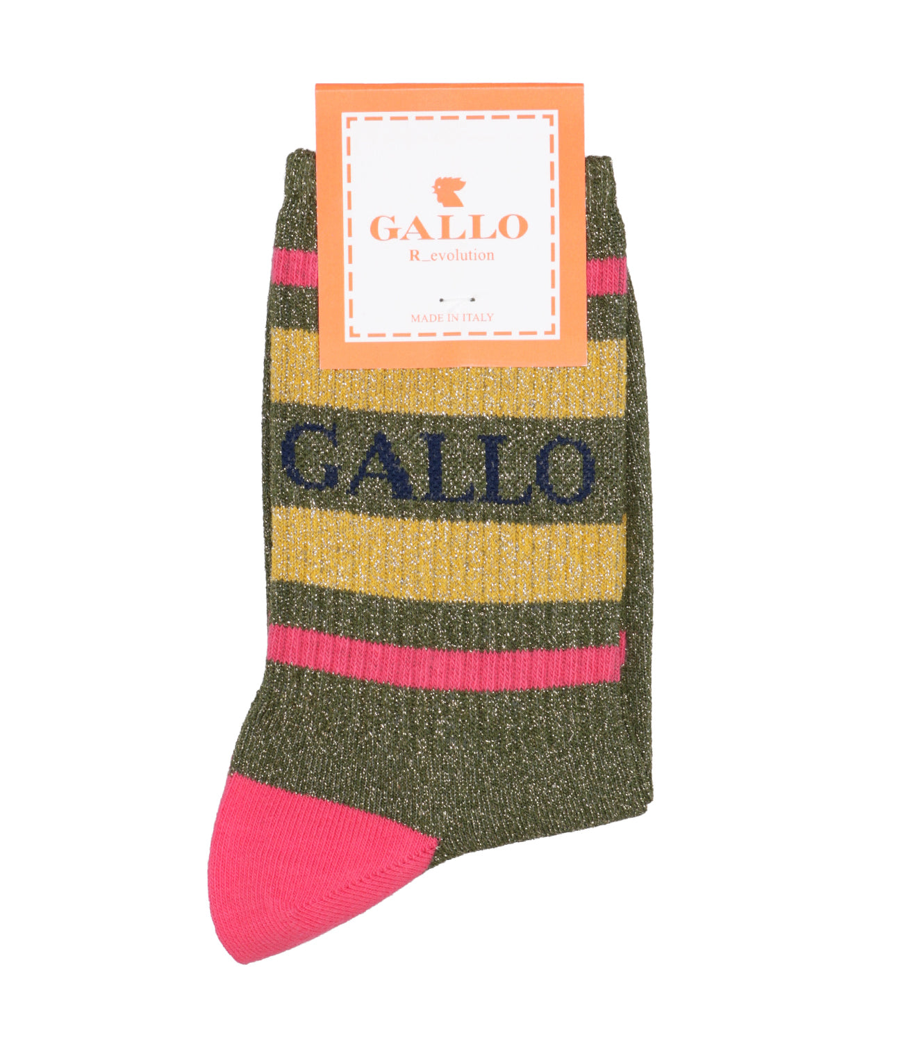 Gallo | Calzini Righe Muschio