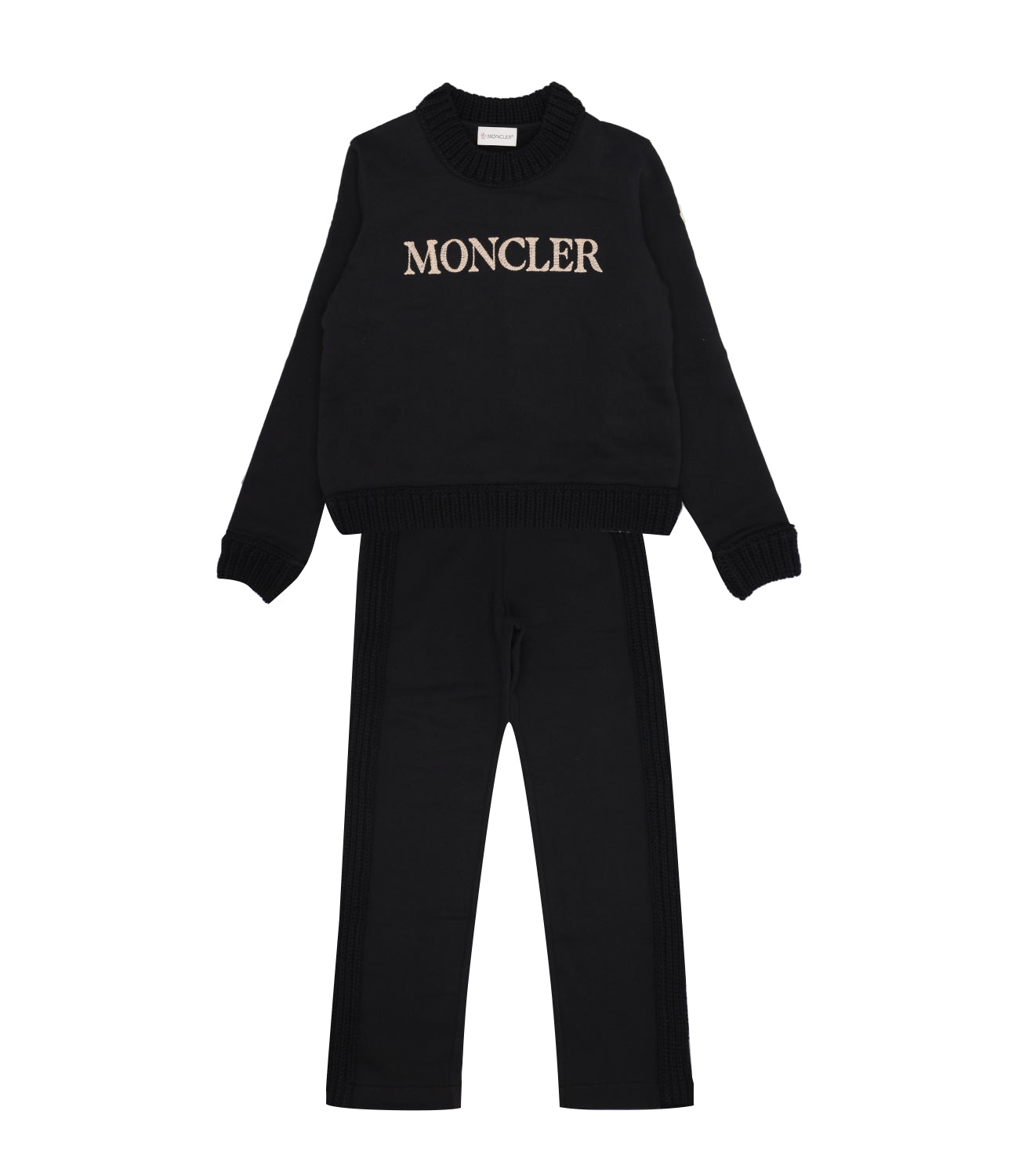 Moncler Junior | Set Maglia e Pantalone Knitwear Nero