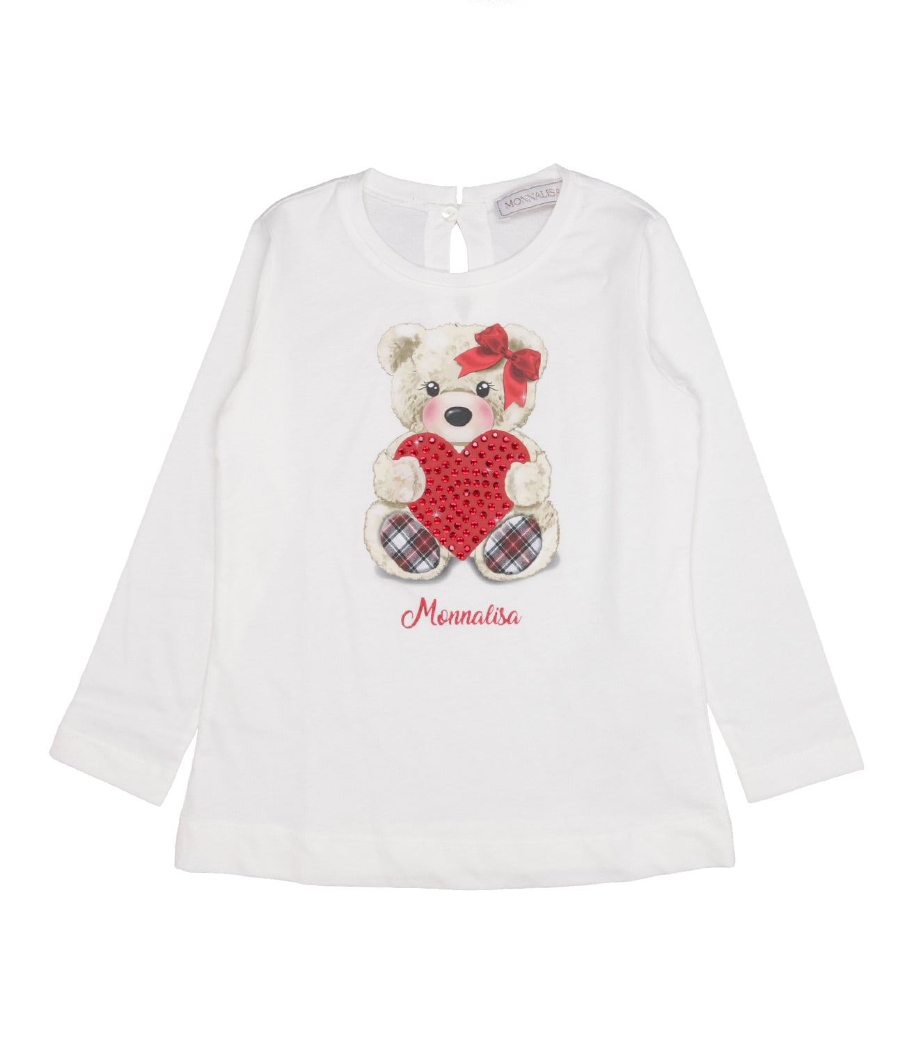 Monnalisa | T-Shirt Bianca e Rossa