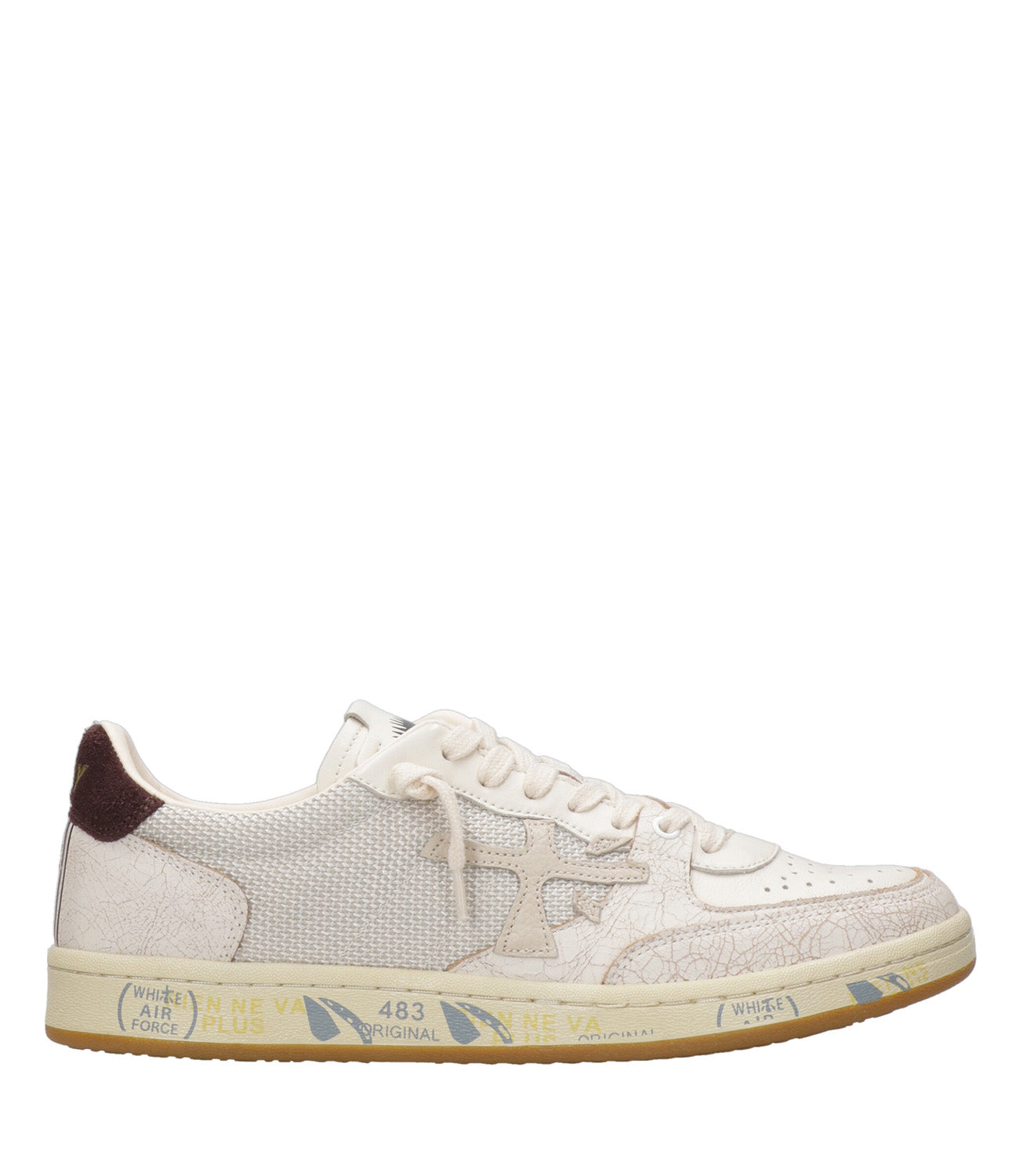 Premiata | Sneakers BsktClay 6910 Avorio e Grigio