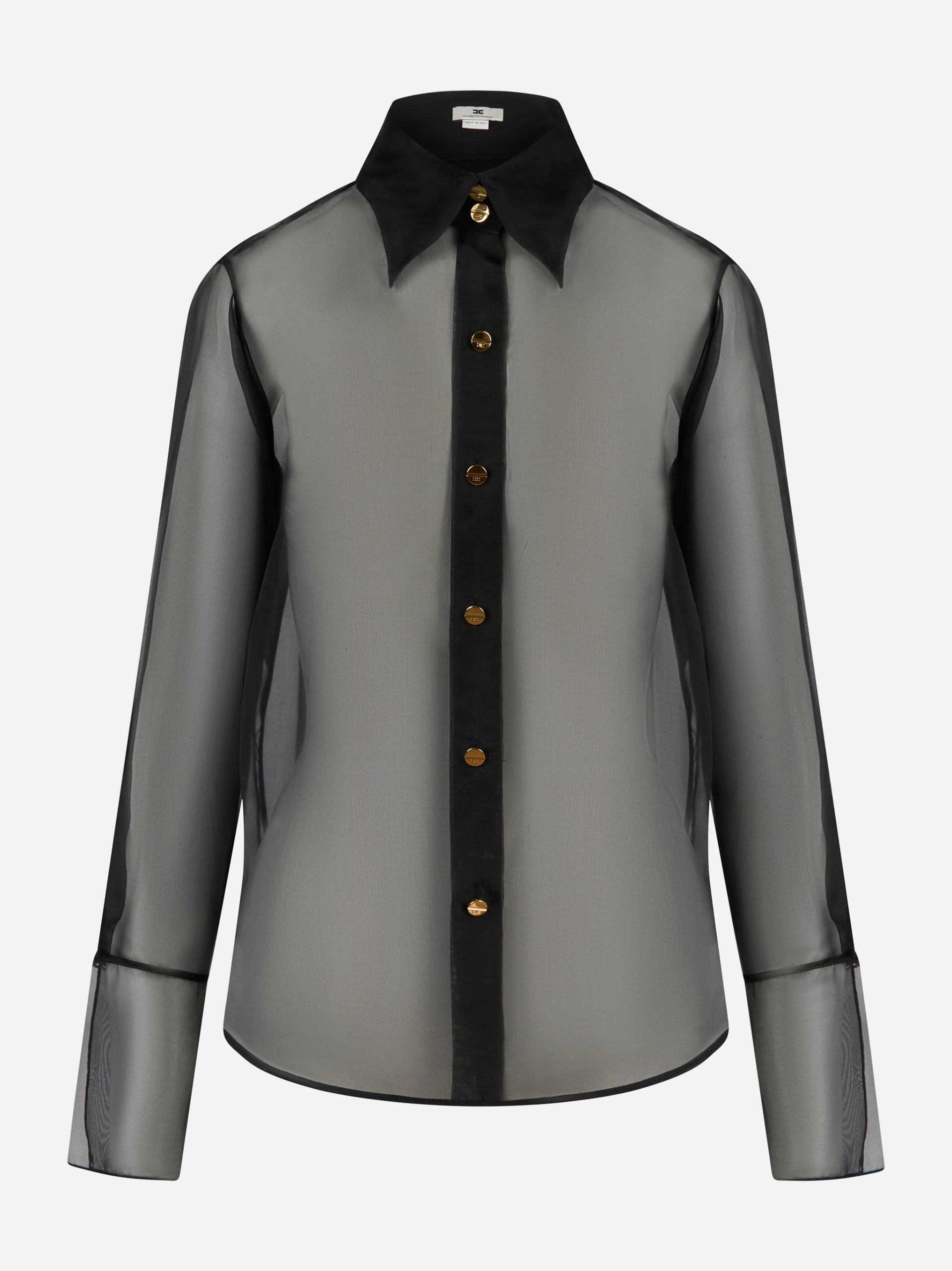 Camicia in organza Nero