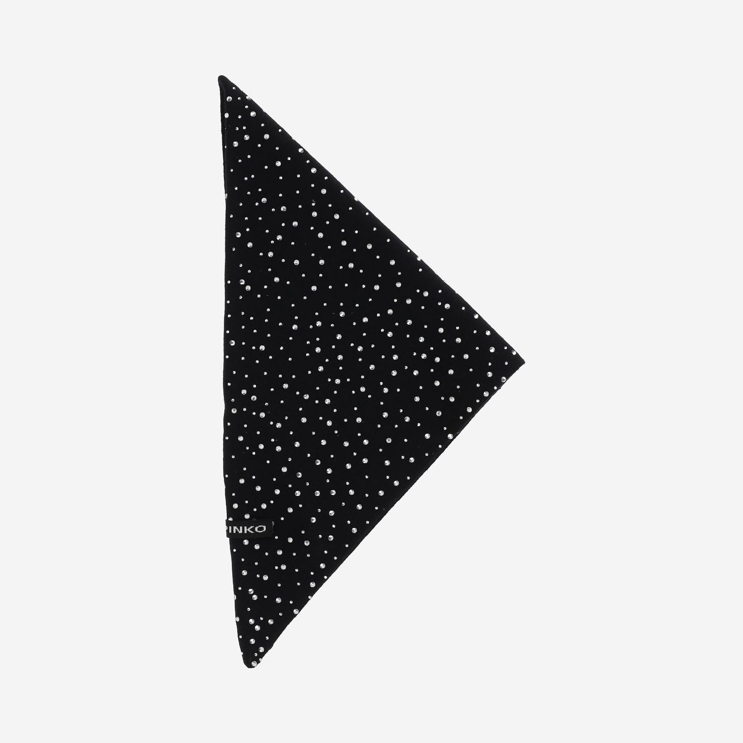 Sciarpa in lana con cristalli