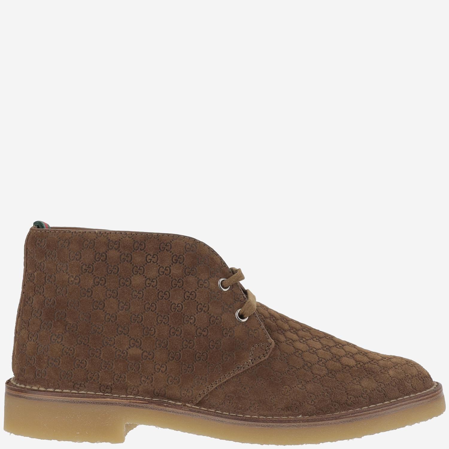 Stivaletti in pelle con dettaglio Web