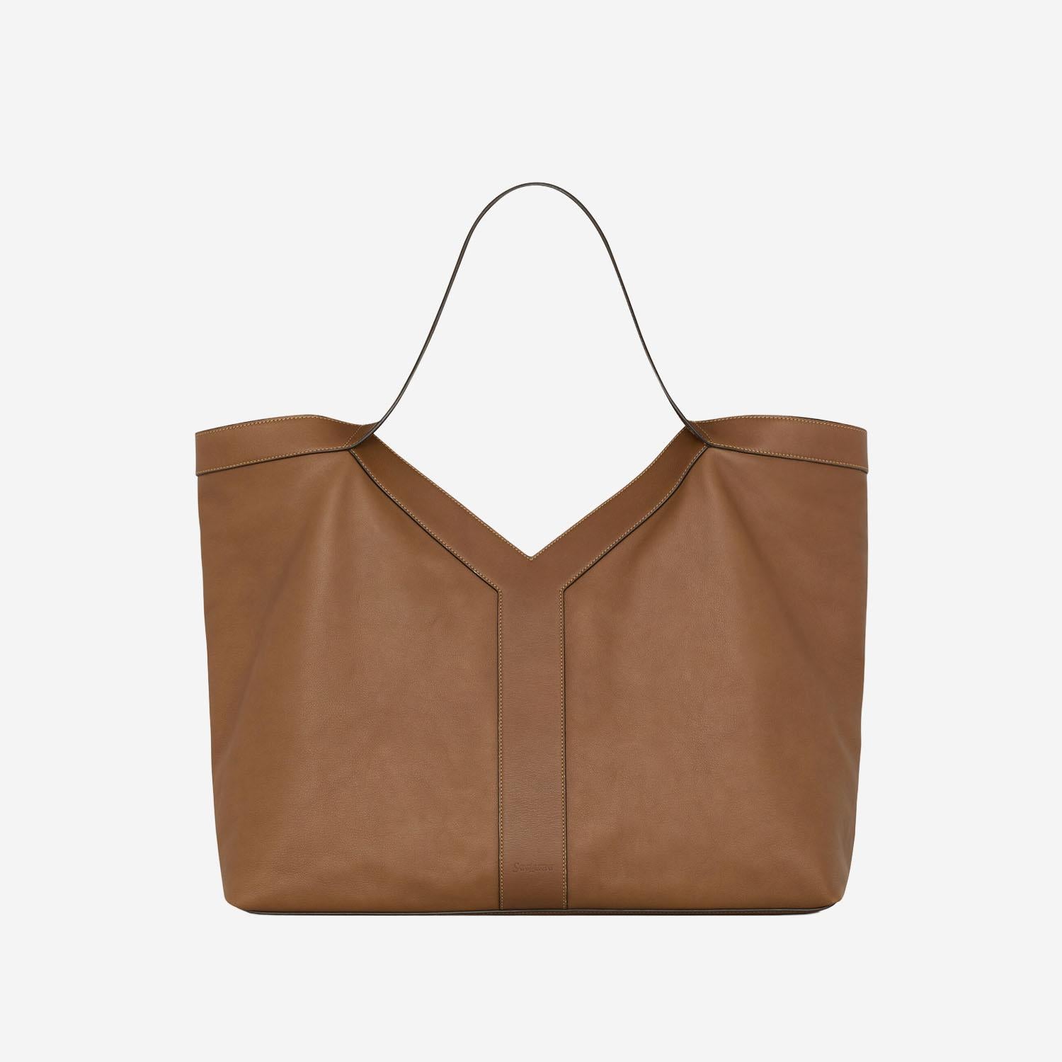 BORSA TOTE Y GRANDE IN PELLE