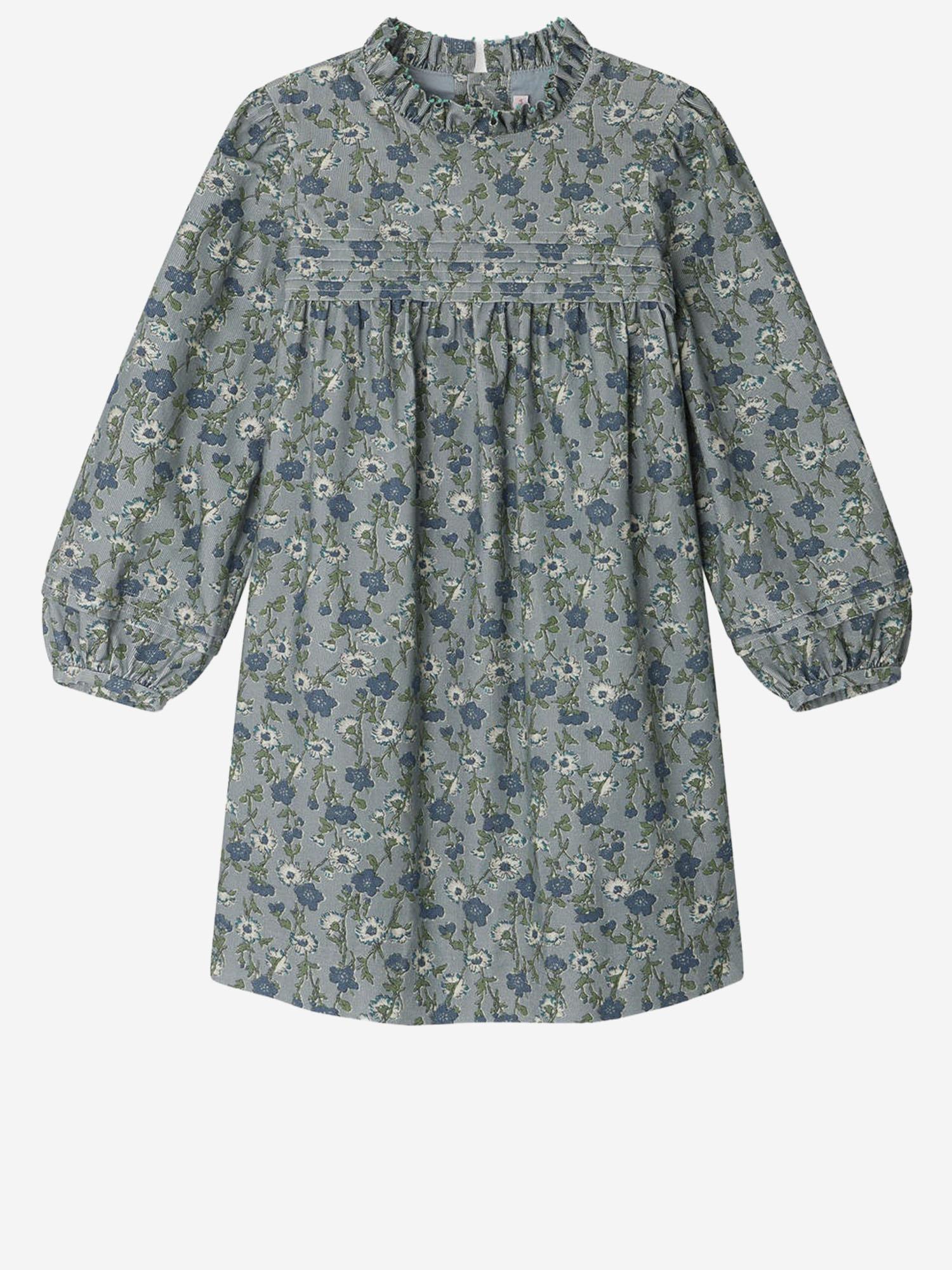 ABITO TOPAZ IN COTONE CON MOTIVO FLOREALE