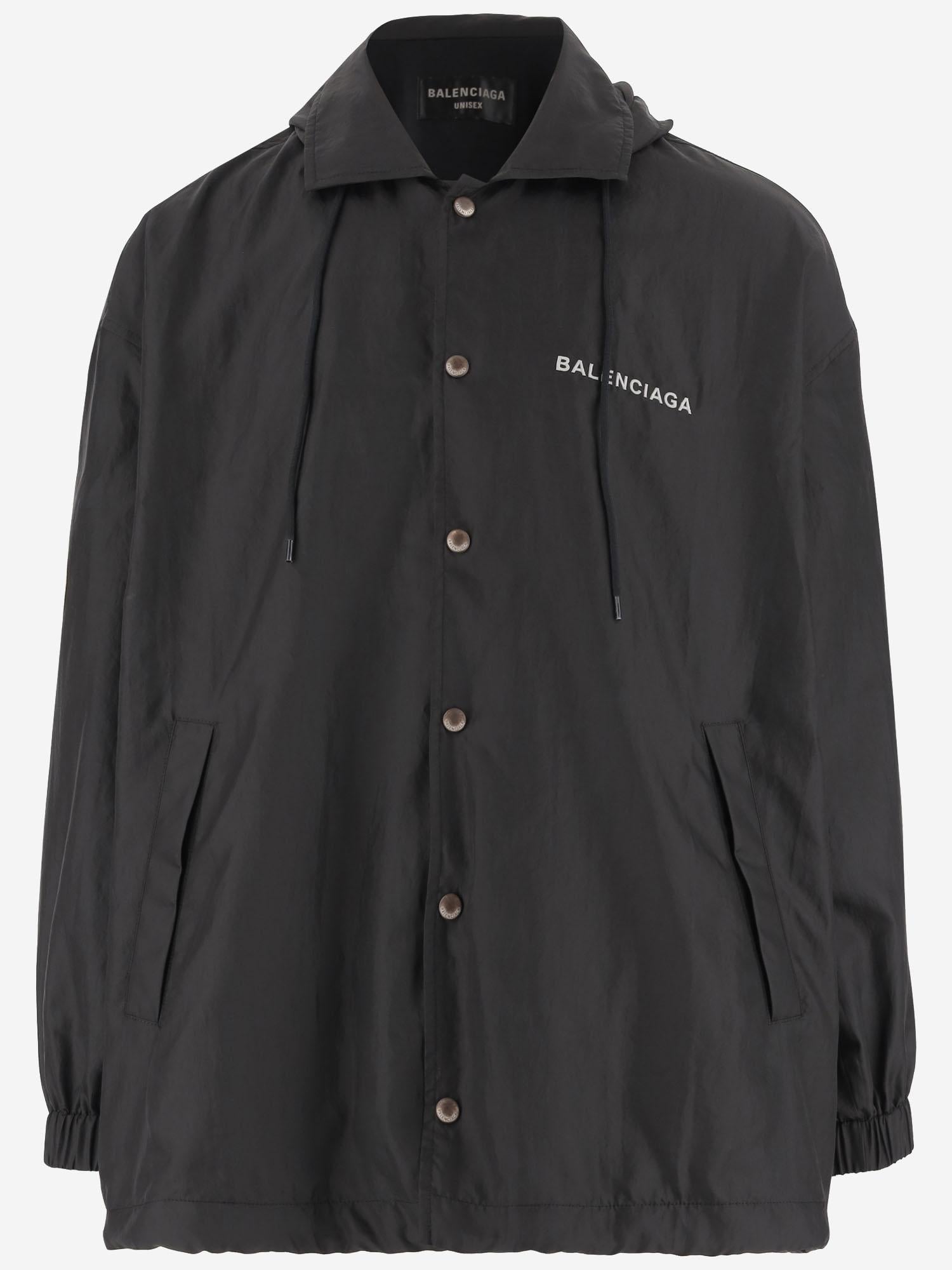 GIUBBOTTO IN NYLON CON LOGO BALENCIAGA