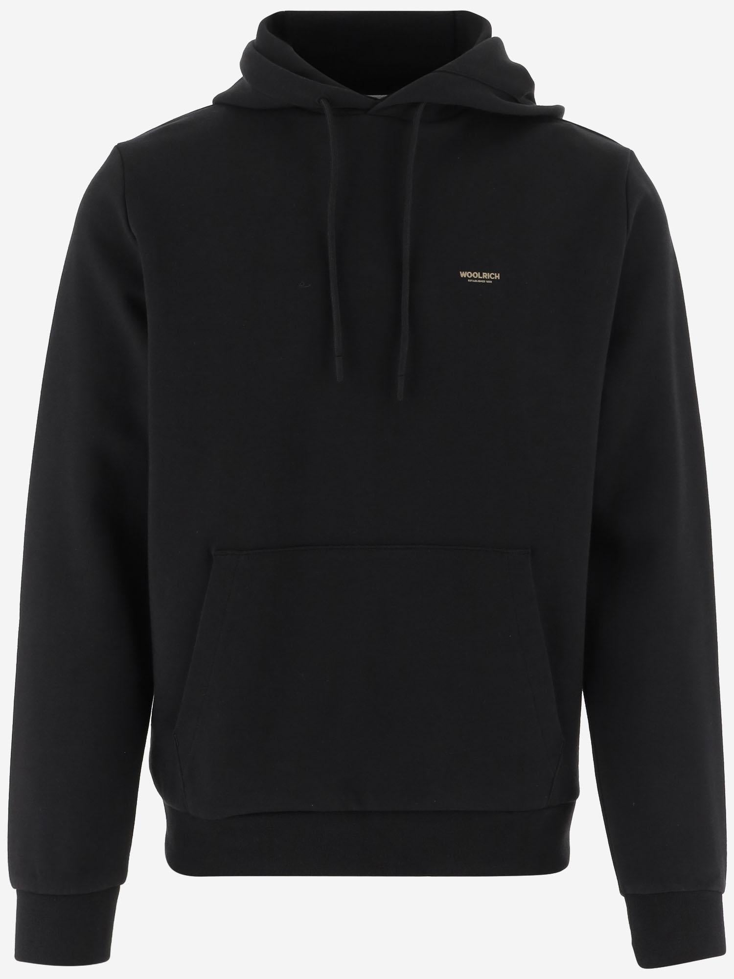 FELPA IN MISTO COTONE STRETCH CON LOGO