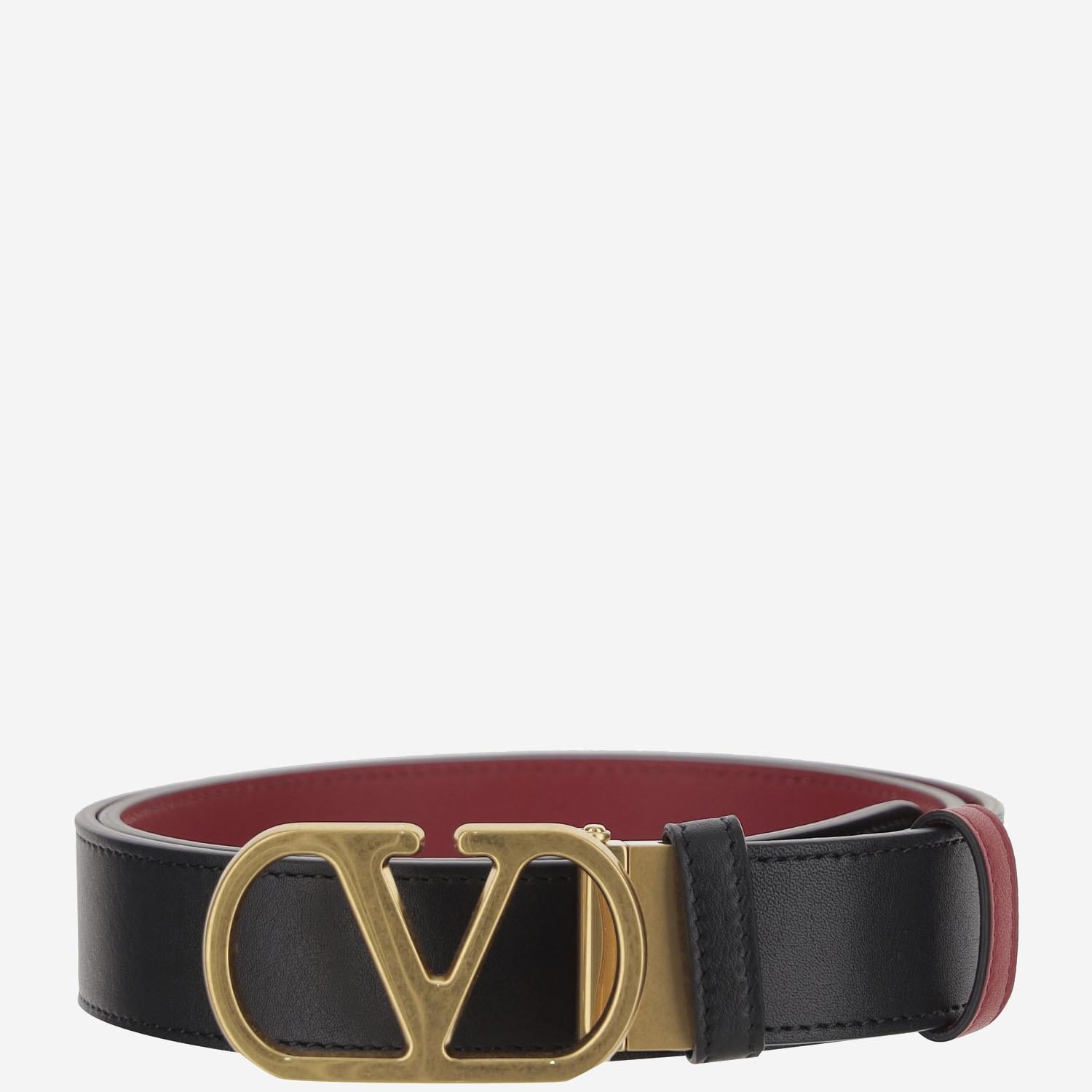 CINTURA VLOGO SIGNATURE IN PELLE