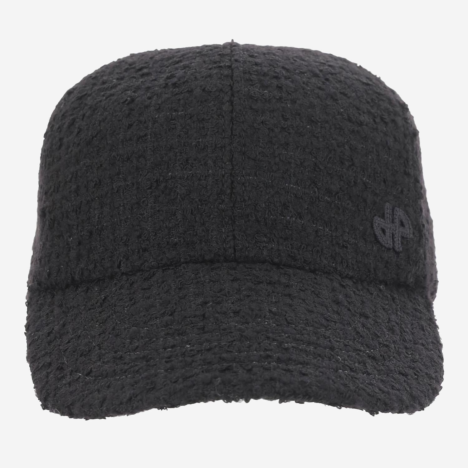 cappello da baseball in tweed di lana