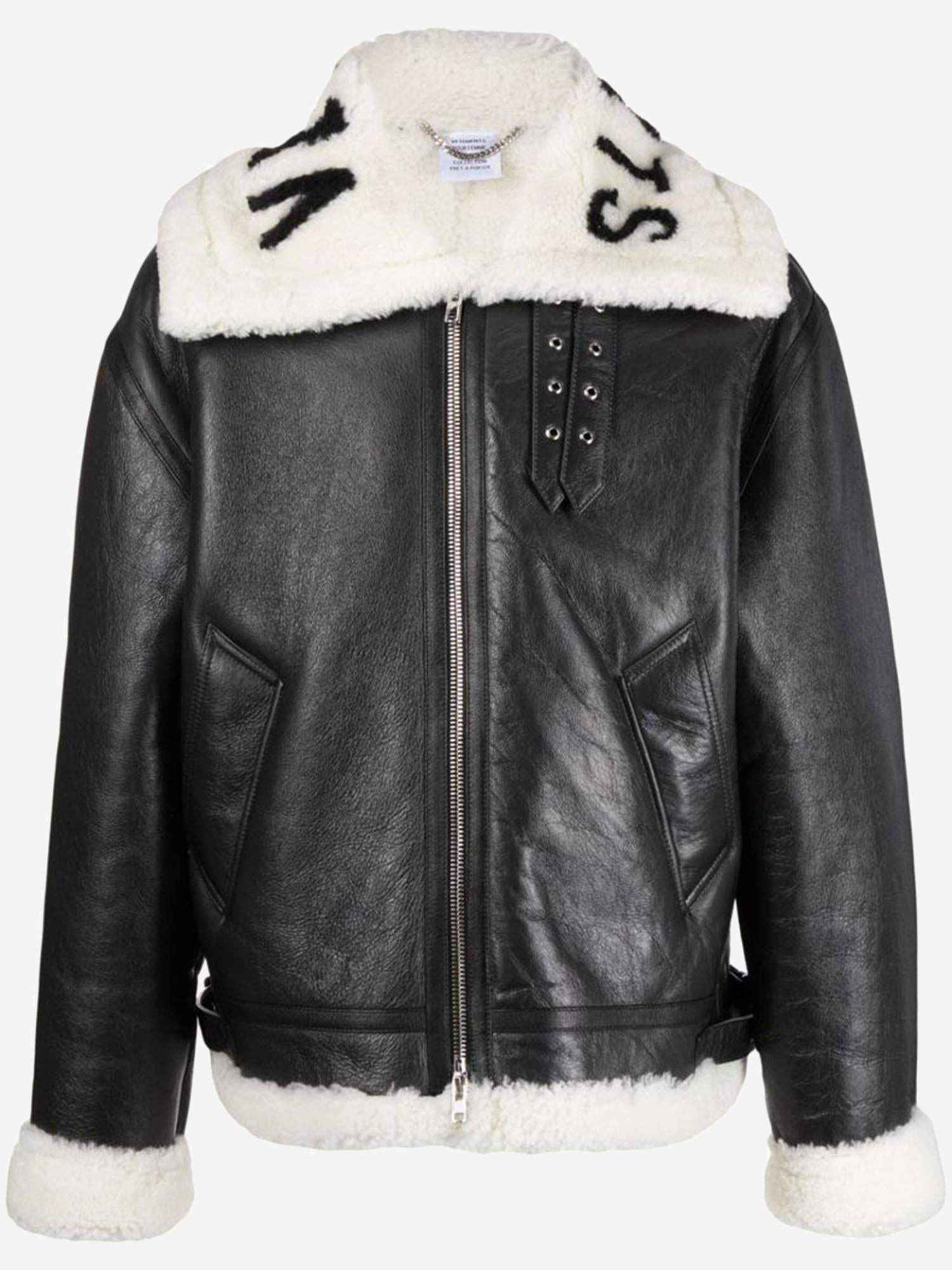 GIACCA IN PELLE CON LOGO